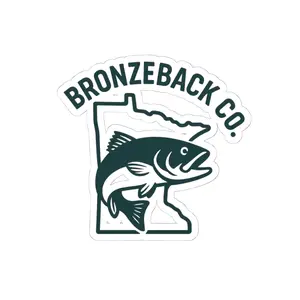 MN Bronzeback Co. Teal Sticker