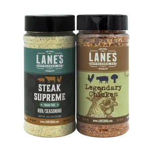 Lane's Legendary Chicken + Steak Supreme Seasoning Bundle for Bold Chicken and Steak Flavor