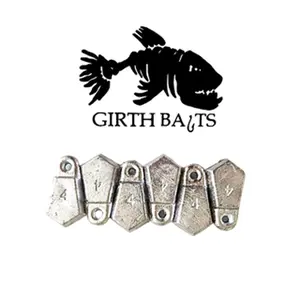25 Ct. 4 oz Flat Bank Sinkers for Fishing - Perfect for Saltwater and Freshwater Fishing