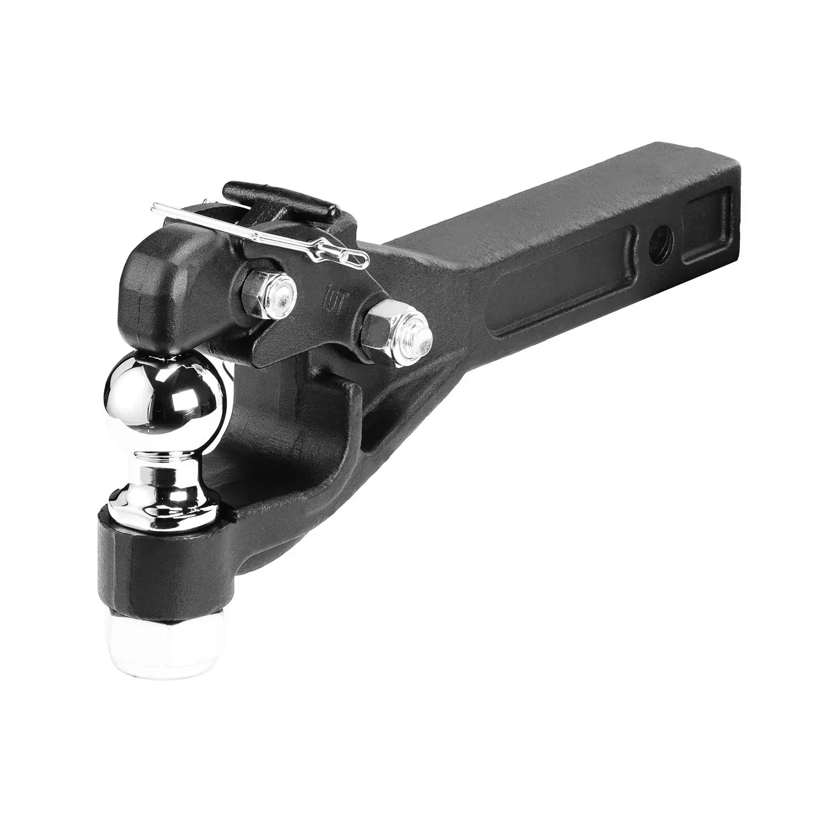 2" Receiver Pintle Hitch - 16,000 lbs Capacity Hook for 2.5" to 3" Lunette Rings