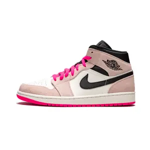 Air Jordan 1 Mid SE "Crimson Tint/Hyper Pink" 852542 801
