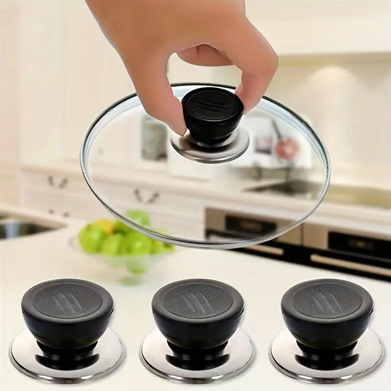2/3pcs Anti-scald Lid Handle, Stainless Steel Universal Lid Handle, Lid Accessories, modern Cooking kitchen accessories, Kitchenware