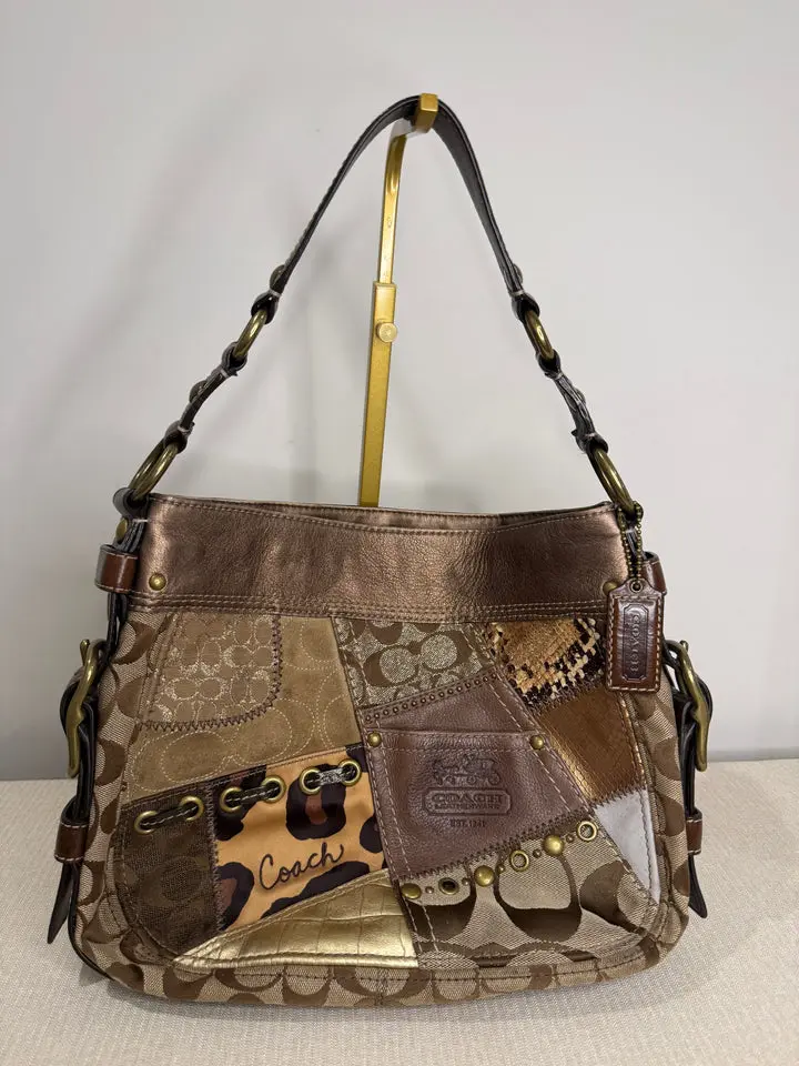 Pre-owned coach Canvas Shoulder bags Patchwork Shoulder bag 2008