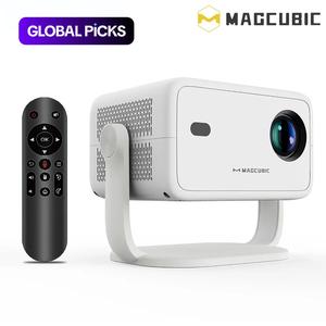 magcubic 1080p auto focus & keystone correction projector, portable voice home theater projector, smart projector for home office, home video projector, wifi smart projector