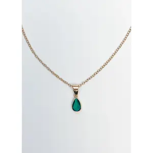 Emerald Teardrop Pendant