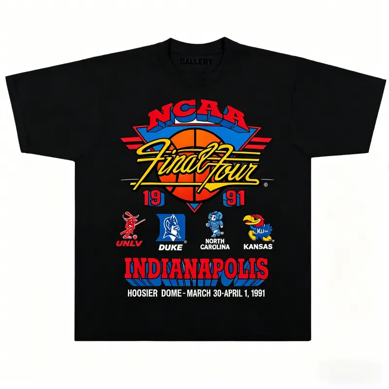 Vintage 1991 Final Four T-Shirt , Denver Colorado Basketball Tee , Retro College Sports Shirt, 90s Style Graphic Tee for Men