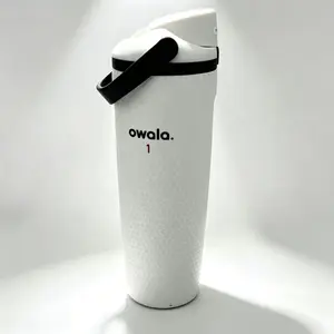Owala 30oz Matte white Water bottle Leak-Proof / Spill-Proof / No Leaks，Push-Button Spout Lid，BPA-Free Insulated Water Bottle with Textured Grip, Perfect for Everyday Use fathersdaygift