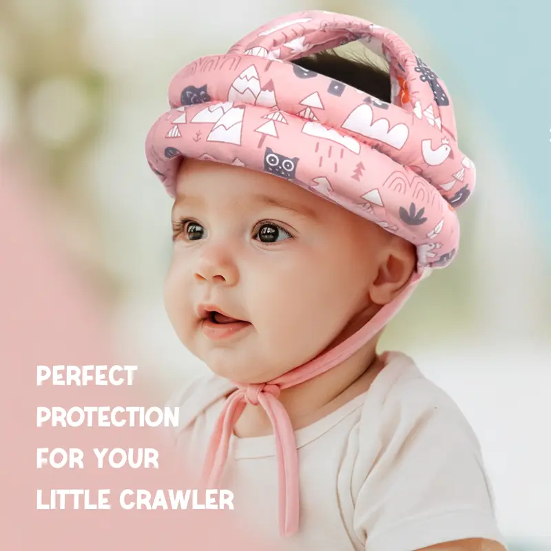 Breathable Baby Head Protector – Ultra-Light Soft Cushion Infant Head Protector Helmet for Crawling, Walking & Running (6-36 Months) – No Bumps, Toddler Safety Headguard Hat Adjustable Baby Head Protector Helmet baby helmet Lightweight Protective Headgear