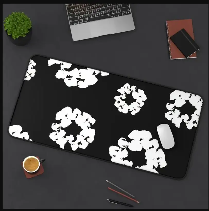Denim Tears Desk Mat, Luxury Colorful Pattern Design Mouse Pad, Desktop Accessories for Men Women, Non-slip Mousepad, Gifts, Home Decor Ideals