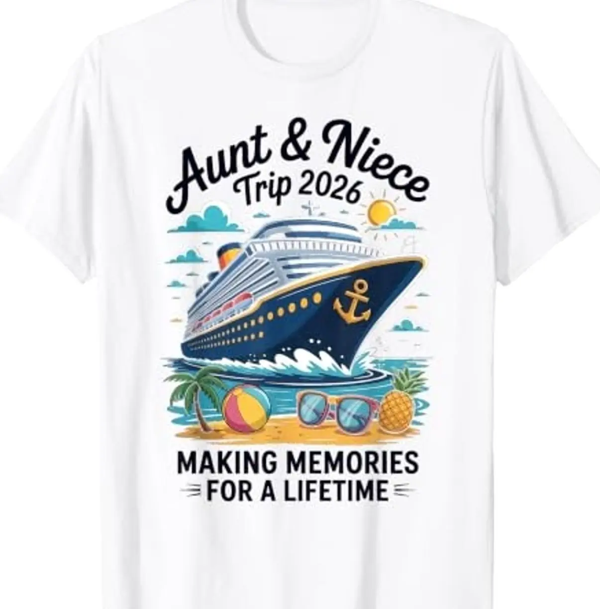 Aunt Niece Cruise Shirt 2026, Matching Family Cruise Tee, Summer Vacation T-Shirt, Cruise Crew Outfit, Personalized Cruise Gift 39D