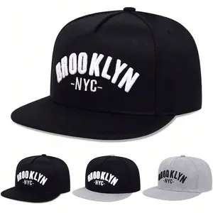 Unisex Letter Embroidered Hip Hop Hat Outdoor Sport Adjustable Sunscreen Leisure Hat Spring Autumn Travel Tourism Beach Vacation