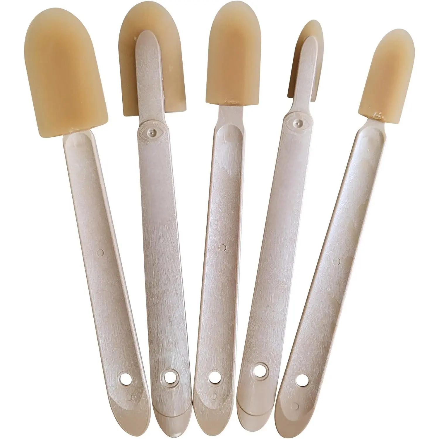 Caulk Finishing Tool - Assorted 5 Size Sets -  Smooth Rubber Spatula Finisher - Easy Caulking Tool - Grout sealer Applicator (ABS (Plastic))