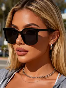 Elegant Rectangular Women's Modern Trendy Sunglasses, Perfect for Driving, Shopping, Afternoon Tea Parties, Stylish Fashion Accessories