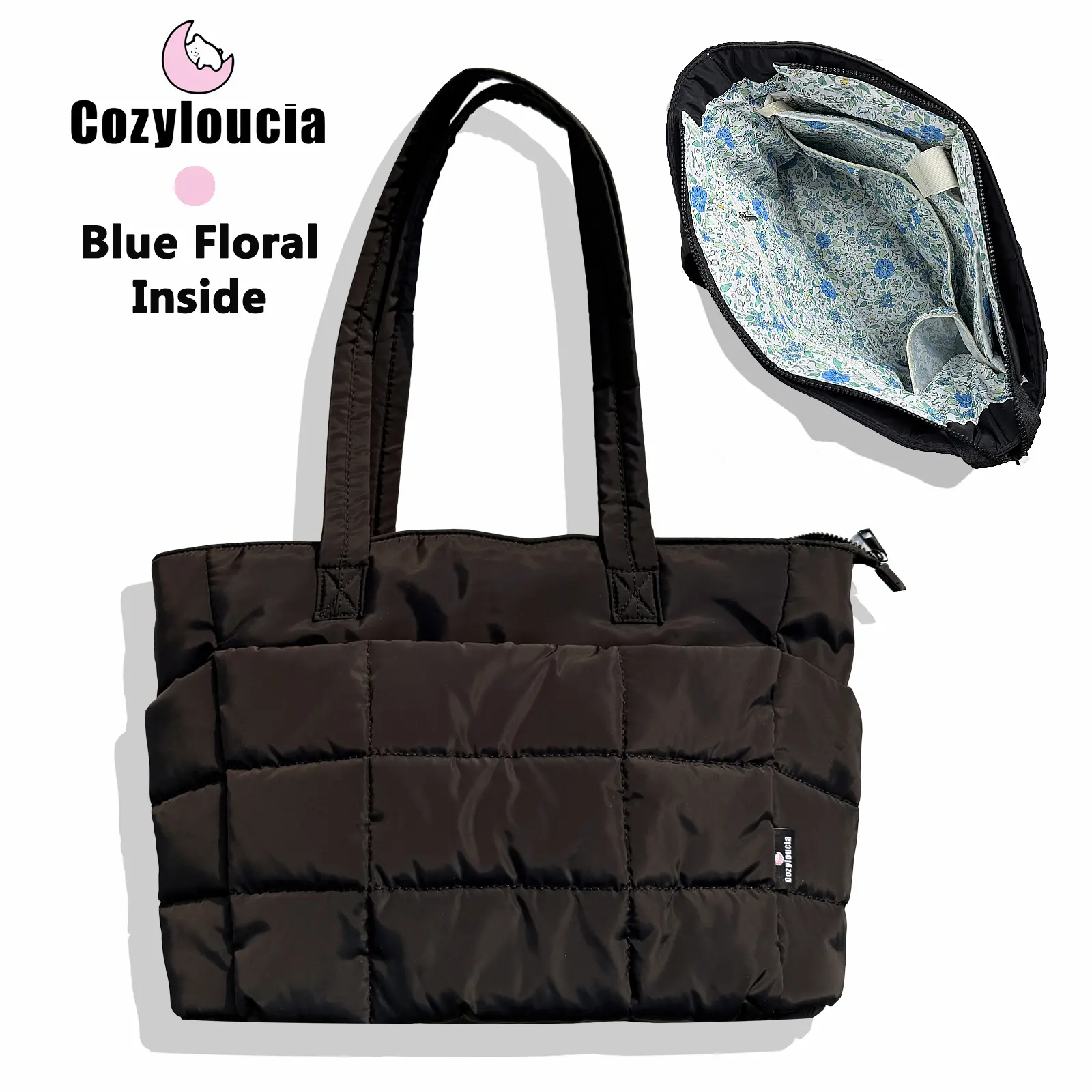 C-Black-Blue Floral