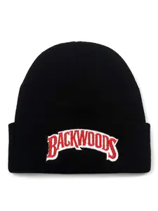 2026 New Simple and Fashionable Boundless Hat BackWOODS Personalized Embroidered Hip Hop Hat Street Creative Skateboarding Hat Outdoor Autumn and Winter Leisure Windproof Warm Hat Daily Life Commuting Decorative Hat Male Female Knitted Hat Bean Hat