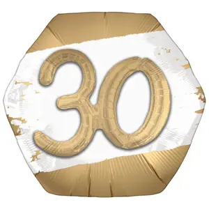 30th Birthday Deluxe Golden Age Foil Balloon