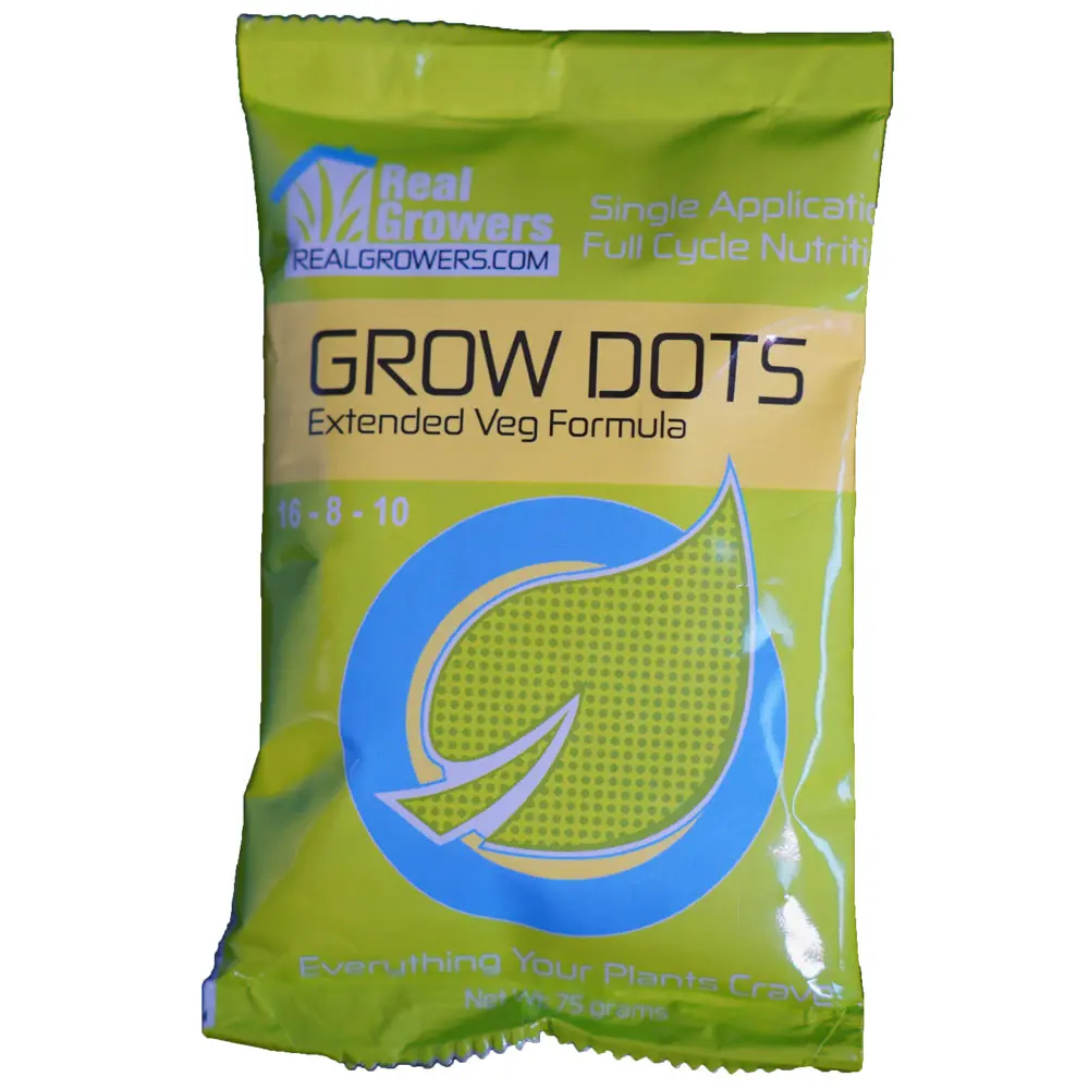Real Growers Grow Dots EXT VEG Formula 16-8-10 Time Release Plant Food
