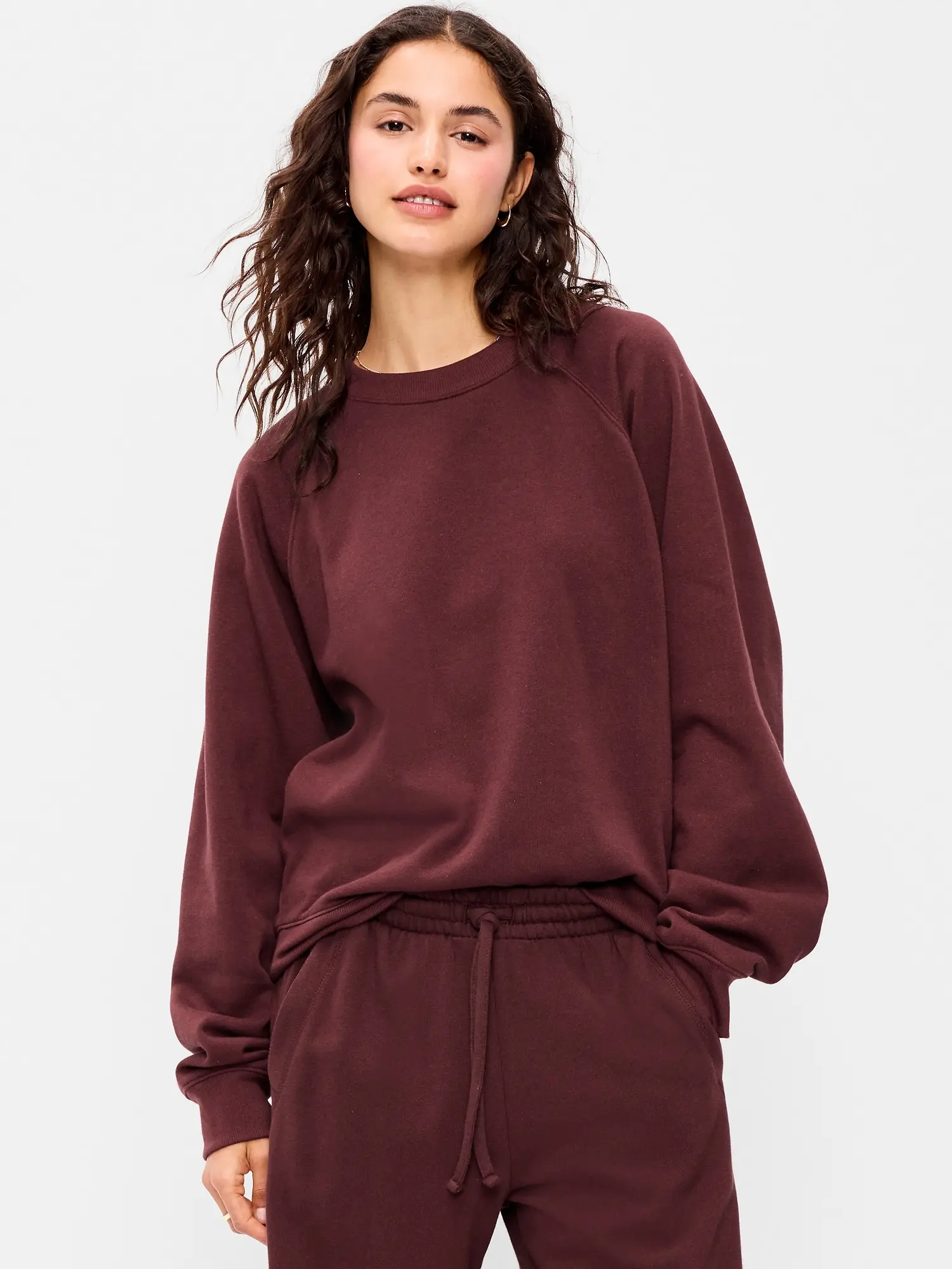 Old Navy Women's Oversized Raglan Sweatshirt
