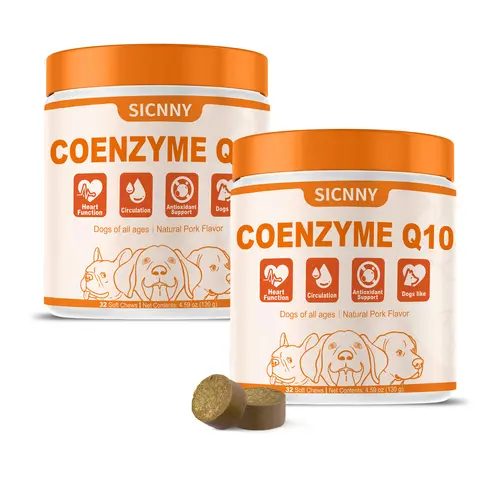 SICNNY Taurine Supplement for Dogs | With CoQ10 | Easy-to-Give Chews for Everyday Balance