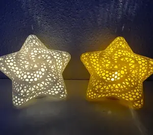 Star Lamp with Flickering LED Tea Light