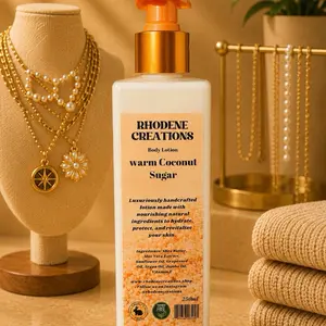 Warm Coconut Sugar Body Lotion, Hydrating Moisturizer for Daily Skin Care