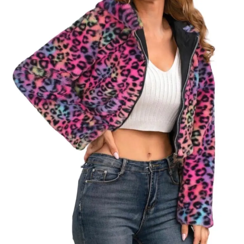 Sassy Leopard Cropped Jacket