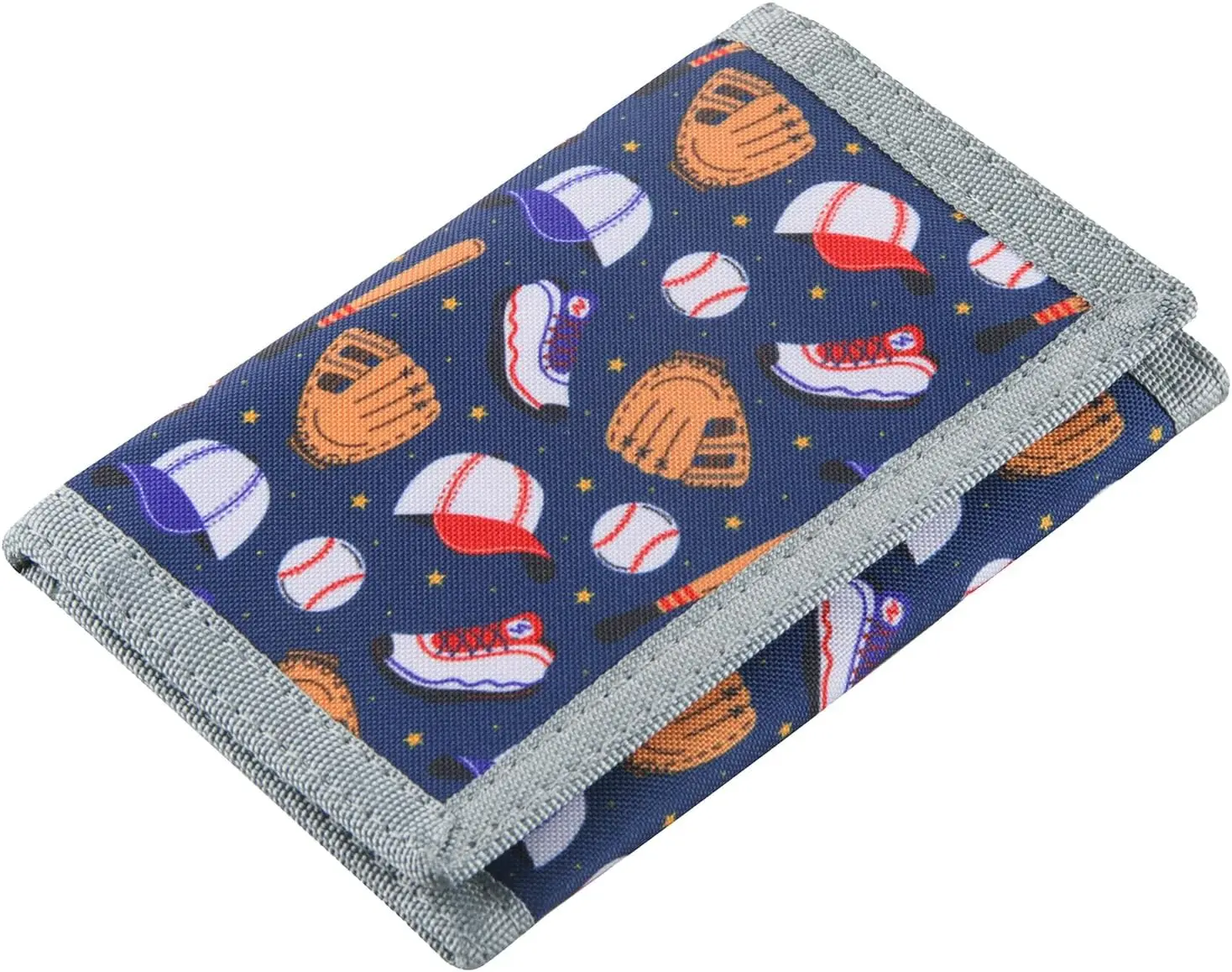 Kids Wallet for Boys Teen, Little Boys Wallet for Kids Ages 4-5-6-7-8-9-10-12, Baseball Sports Youth Wallets w/Zipper Coin Pocket, Tri Fold Child Childrens Wallet for Christmas Birthday GiftGift.