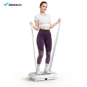 MERACH Vibration Plate Exercise Machine, Lymphatic Drainage Machine, Whole Body Workout Vibration Platform for Wellness and Fitness