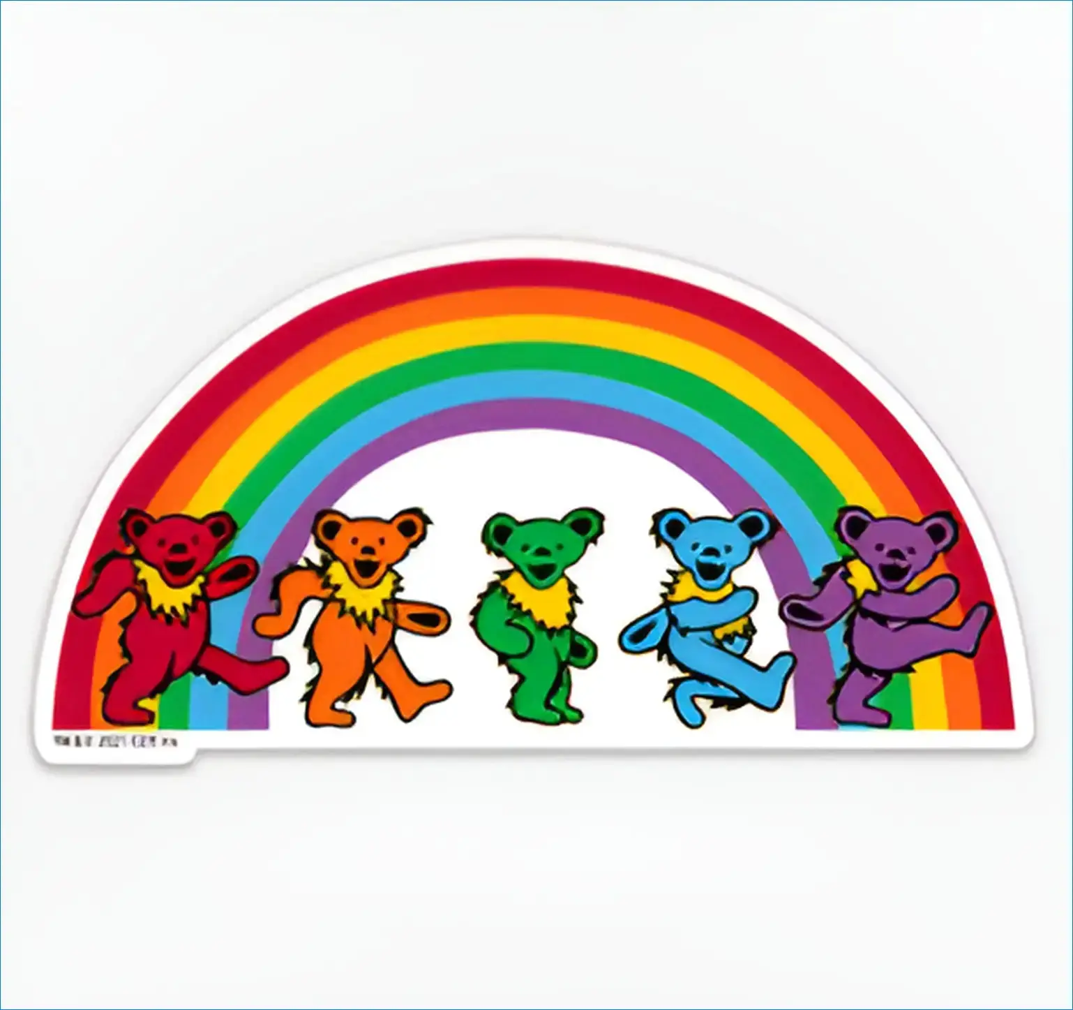 Grateful Dead - Rainbow Dancing Bears Sticker