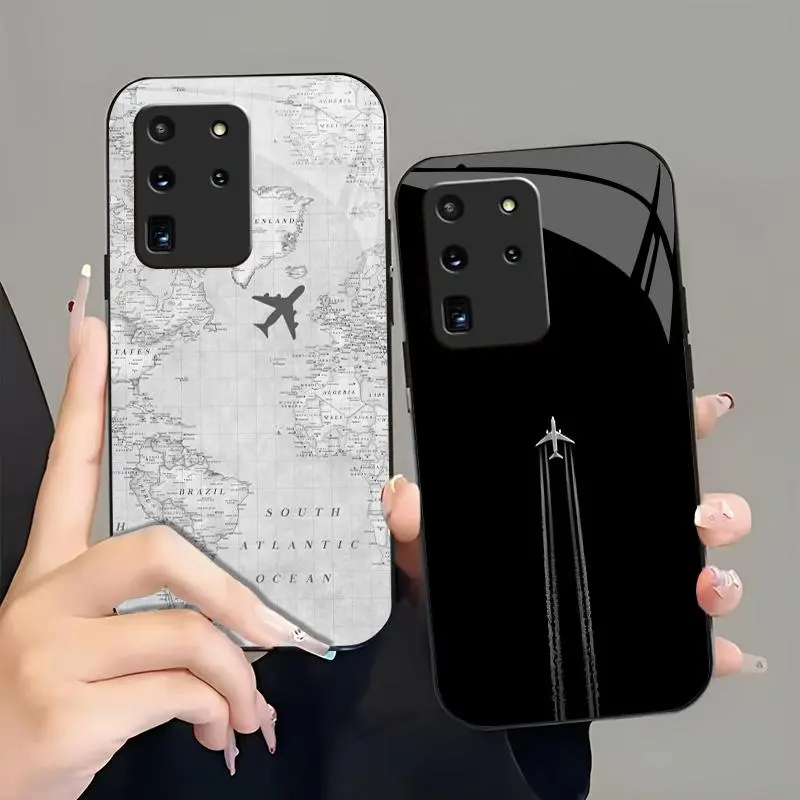 Suitable for [Galaxy S20 Ultra 5g] high-end phone case🤩，a wide variety of airplane designs are available, offering a sophisticated and minimalist aesthetic，drop-resistant and fingerprint-proof YM99