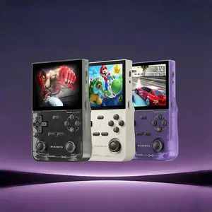 Retro Handheld Game Console, Handheld Gaming Console, Handheld Game Console with IPS Screen, Built-in 64GB Card, 16000+ Classic Games, Compatible with Quad-Core Linux System, Type-C Charging, for Travel Gift