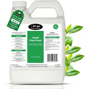 Ezgro liquid plant food for aerogarden idoo and hydroponic growing system 1 qt allinone nutrient solution for seed starting vegetative growth flowering and fruiting