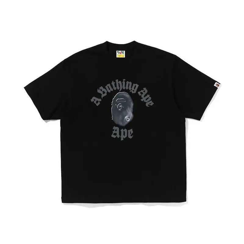 BAPE Gothic College Relaxed Fit Tee Black (men) by StockX