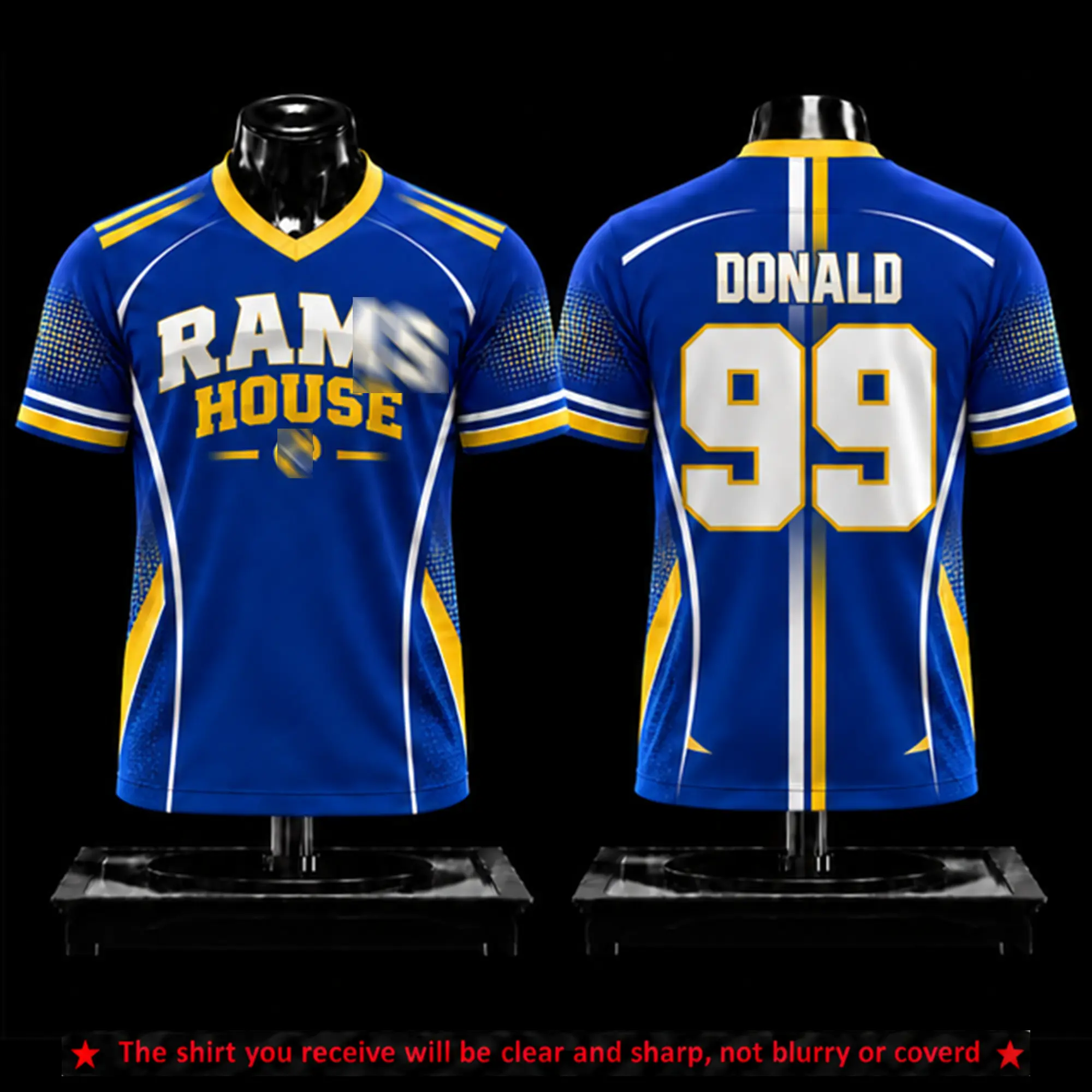 Aaron Donald 99 Premium Lightweight Breathable Fabric Jersey, Rams Football Fan Jersey Shirt, Rams Football Unisex Game Day Apparel, Gift For Football Fans, Boyfriends, Husband