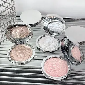kakashow Cream-to-Powder Makeup Highlighter, Brightening Sparkling Glow, Lightweight, Easy-to-Blend, Long-Wear, Non-Cakey Cheek Highlighter for All Daily & Party Looks