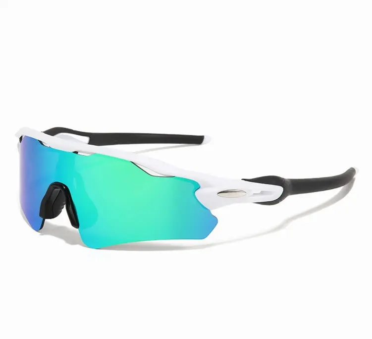 Sport Shield Sunglasses for Men and Women, Wraparound Cycling Running Glasses with Large Lens, Lightweight Outdoor Activewear Eyewear