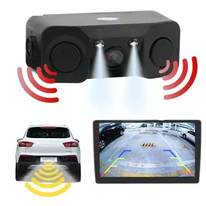 Bileeko 3-in-1 Car Reverse Backup Kit - Rear View Camera & 2pcs Parking Radar Sensors with Alarm. PTBH in stock