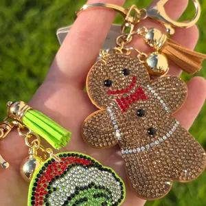 Fashion keychain with crystals