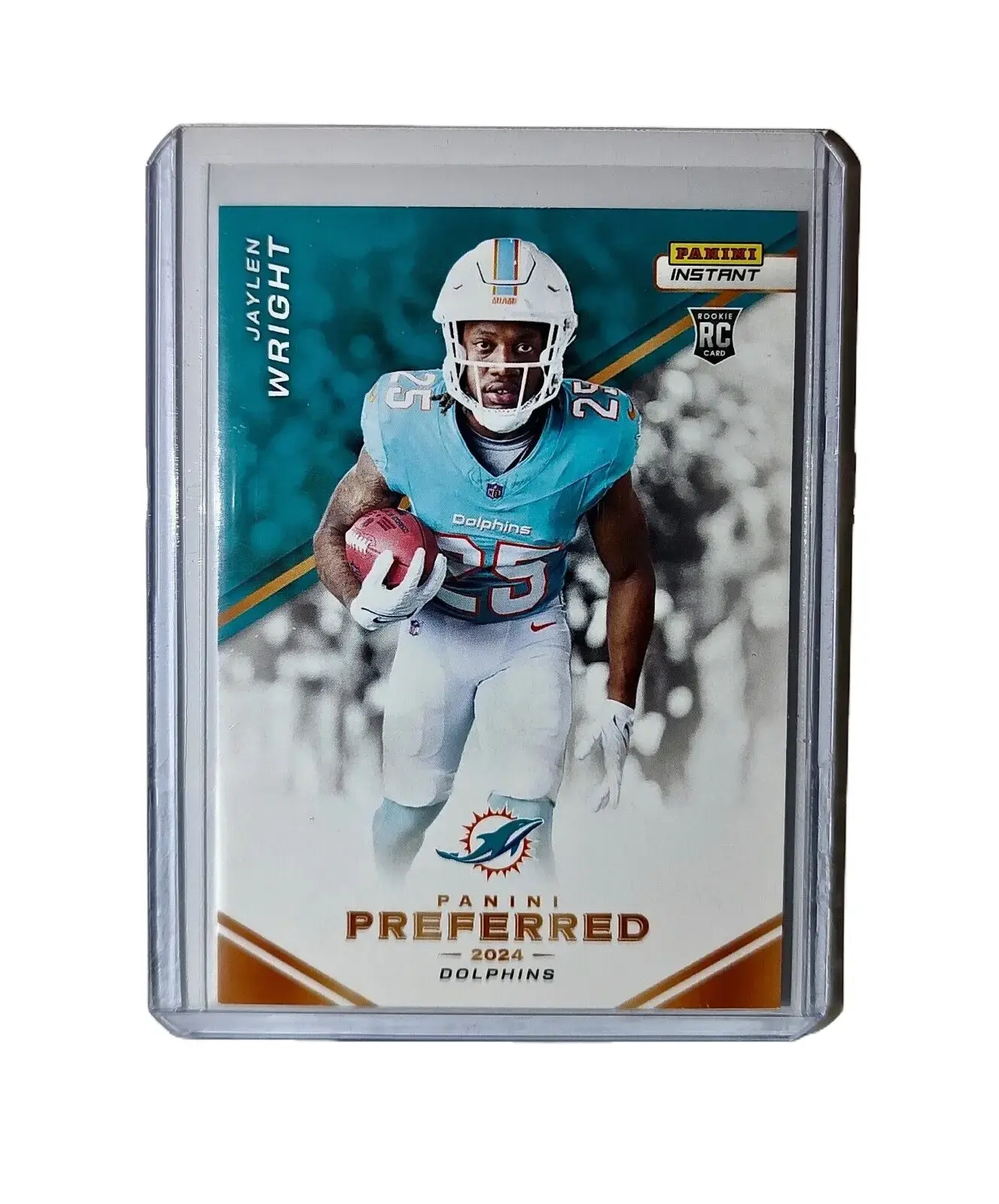 Jaylen Wright 2024 Panini Preferred NFL #12 Rookie Card Miami Dolphins 1/335