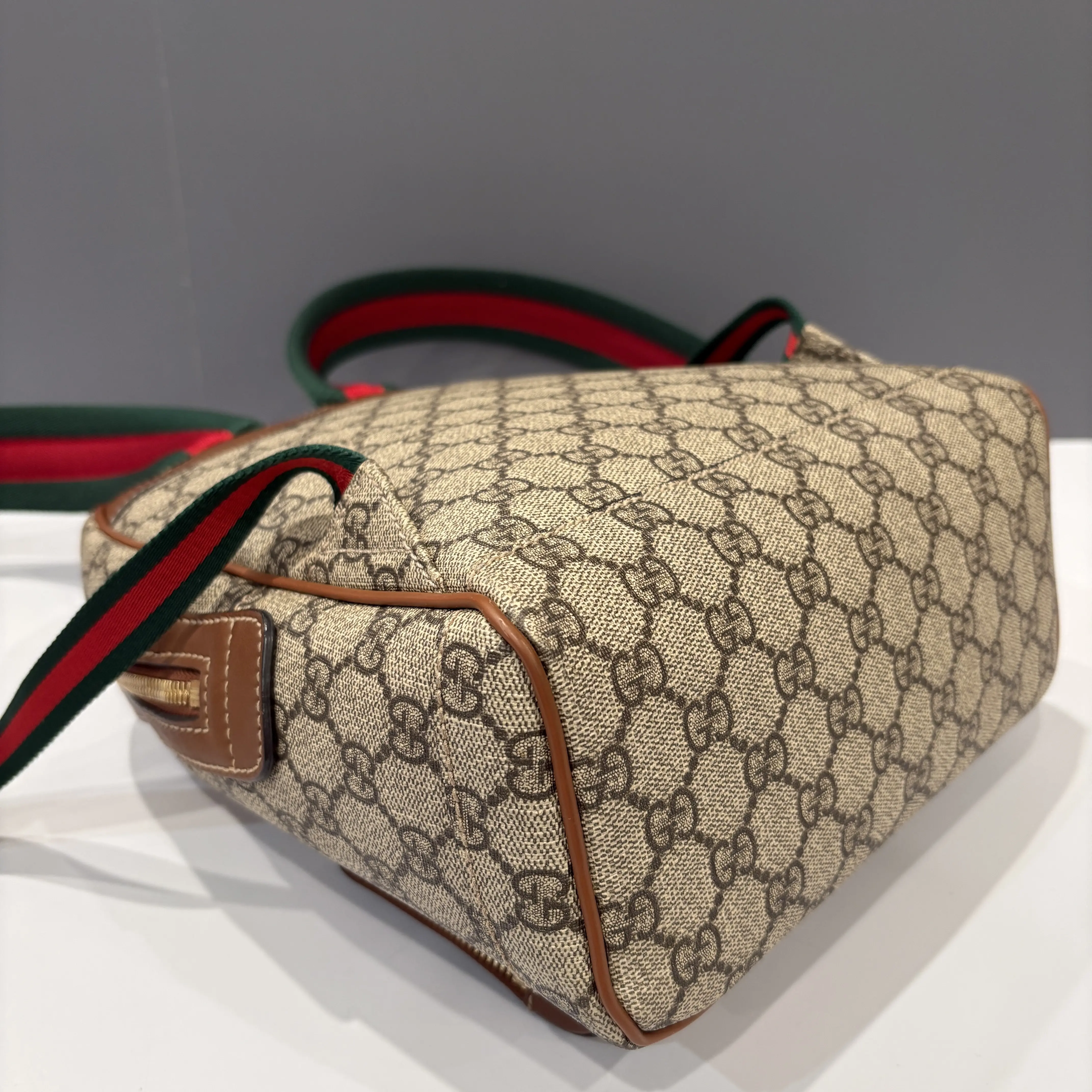 Pre-owned GUCCI Leather Backpacks Backpack GG Monogram Brown 