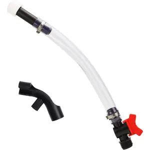 Racing Fuel Jug Hose Kit, Included 1pcs Racing with Ball Valve Shut and 1pcs Jug Hose Bender for Gas Cans Egs Jegs LC2 Jugs Scribner Fuel Jugs 5 Gallon Gas Can