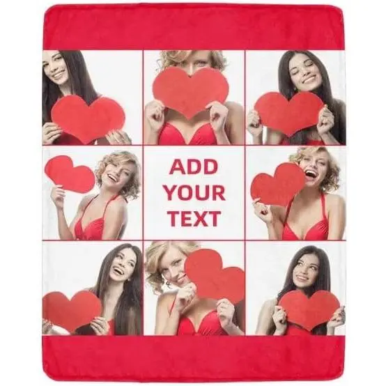 06-photo&text Blanket Gift