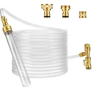 Gravel Vacuum for Aquarium Water Changer Fish Tank Cleaning Tools, Siphon Universal Quick Pump Aquarium Water Changing (50ft)