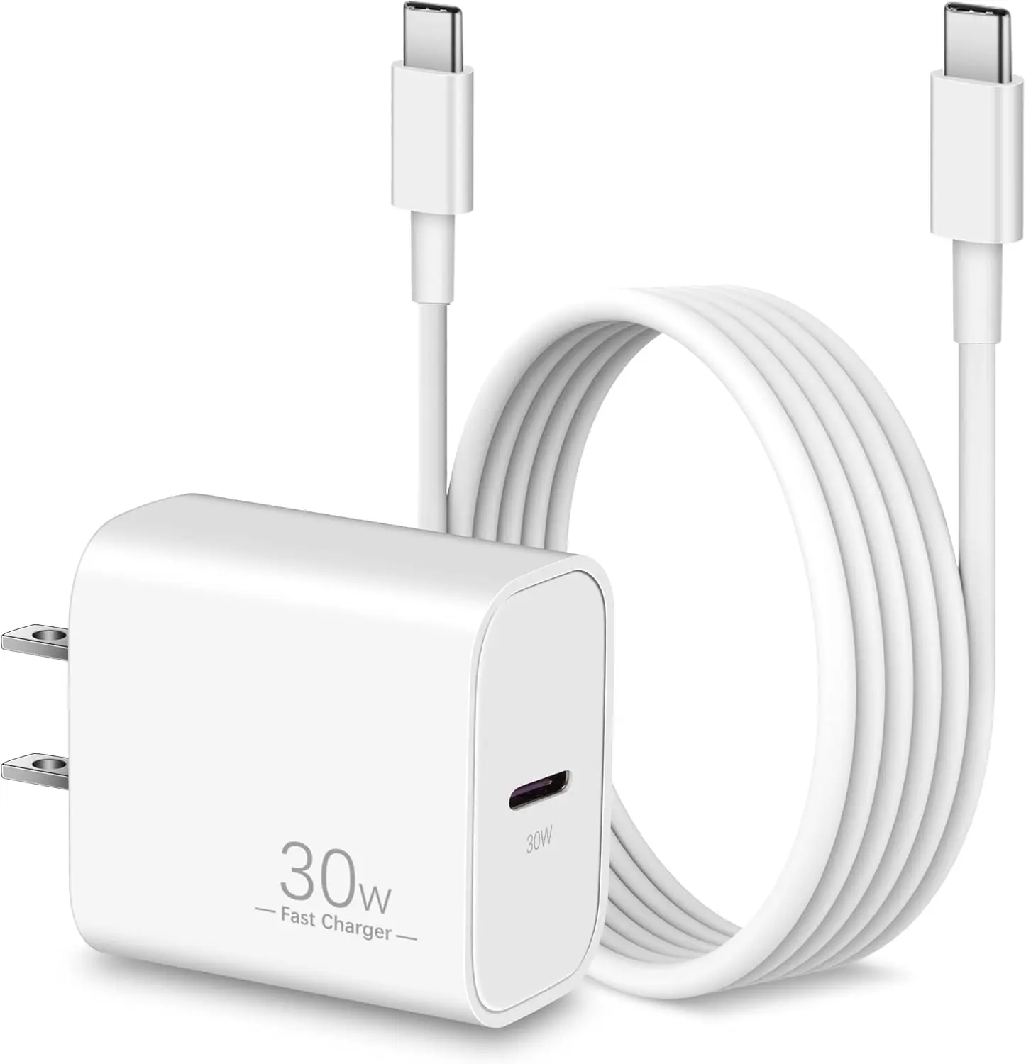 PD 30W Fast Charger for iPhone 14/13/12/11/Pro Max/Mini/Plus/XS/iPad with 30W USB-C Charging Block and Long Lightning Cable Cord apple smartphone
