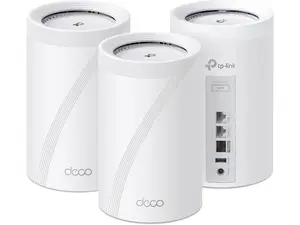 TP-Link Deco BE67 Wi-Fi 7 Tri-Band BE14000 Whole-Home Mesh System, 3-Pack