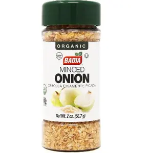 BADIA Organic Minced Onion All-Purpose Seasoning, 2 oz US-Sourced Aromatic Spice, Natural Cooking Essential for Enhancing Chicken, Garlic Dishes; Yes for Flavor Boost