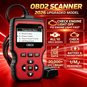 OBD2 Engine Fault Code Reader, Multifunctional Car Diagnostic Tool, Professional Car Scanner Diagnostic Tool for All OBD II Protocol Cars Since 1996, Car Computer Diagnostic Reader