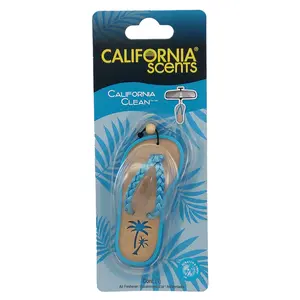 California Scents Scented Sandal Hanging Car Air Freshener - Odor Eliminator for Strong Odor - Flip Flop Car Fresheners
