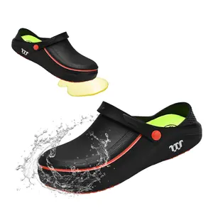 Affordable Mueller chef shoes,beach shoes,slip-resistant,wide toe chef shoes,oil-resistant, waterproof, comfortable, easy to clean, suitable for both men and women, ideal for kitchen, nursing, gardening, and catering work.