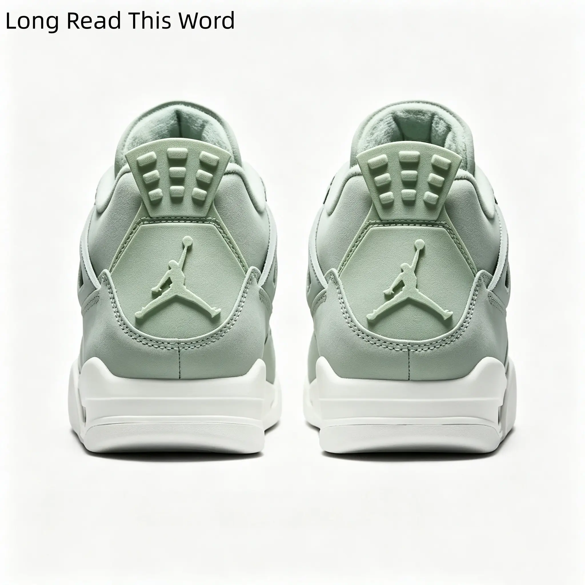 Sage Green White High Top Sneakers Cushioned Street Trainers For Men Women Daily Casual Wear